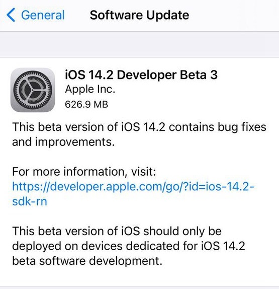 苹果iOS 14.2Beta 3更新内容有哪些？苹果iOS 14.2Beta 3更新内容及升级方法