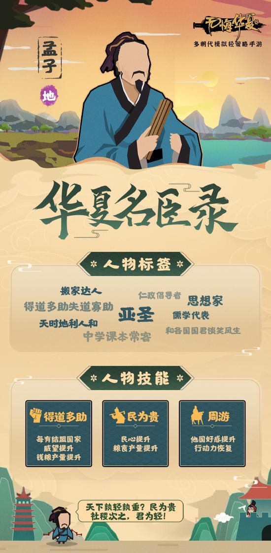 无悔华夏孟子图鉴孟子技能