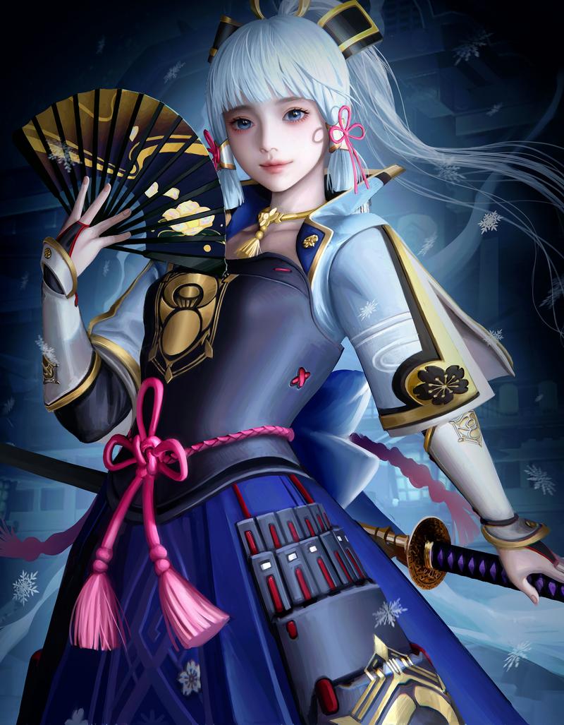 原神神里绫华好看的图片手机壁纸