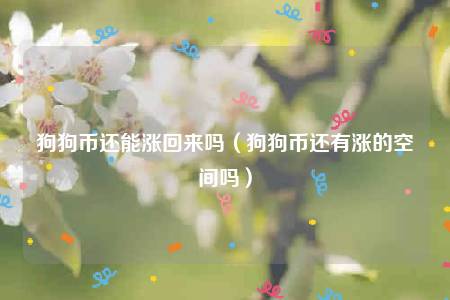 狗狗币还能涨回来吗 狗狗币还有涨的空间吗