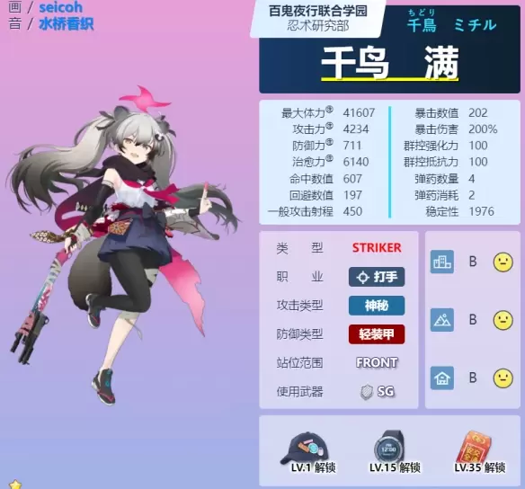 蔚蓝档案千鸟三千留技能怎么样