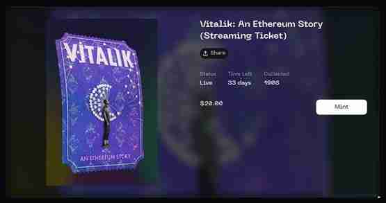 V神纪录片《Vitalik:以太坊的故事》限时30天线上看 NFT铸造教学