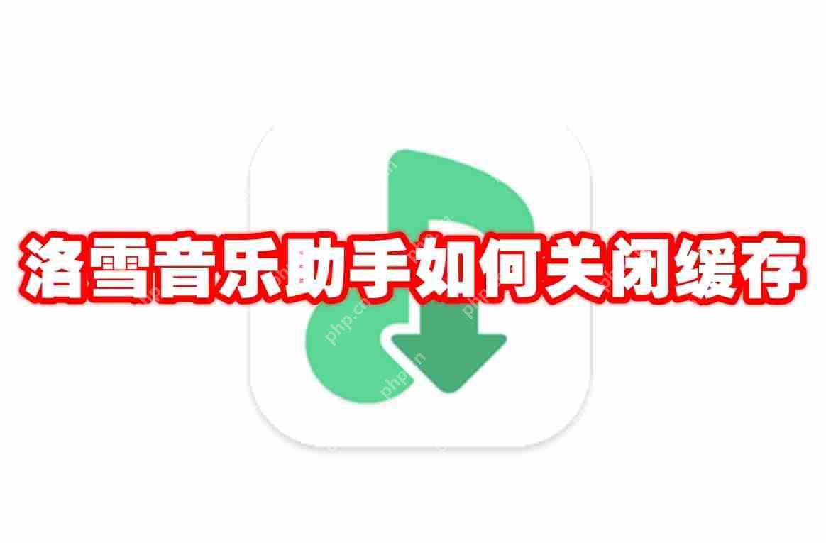 洛雪音乐助手如何关闭缓存