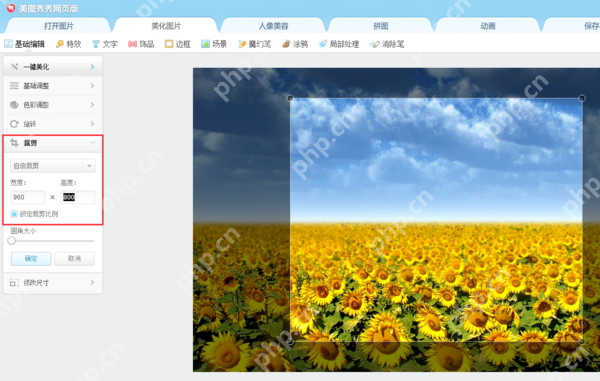 美图秀秀怎么把图片dax设为固定尺寸 图片大小设为固定尺寸方式一览