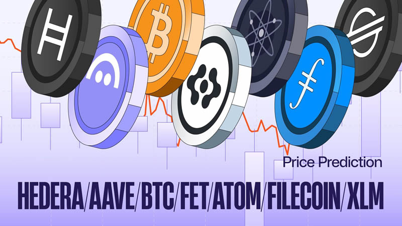 6/09价格预测:BTC、HBAR、AAVE、FET、ATOM、FIL和XLM代币