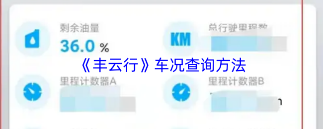 丰云行怎么看车状态