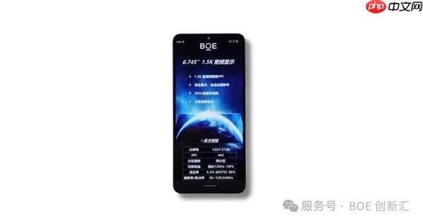 LCD永不为奴！京东方推出6.745英寸1.5K高端LCD屏：1500nit、446PPI