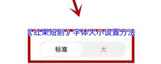 红果短剧怎么调字体大小