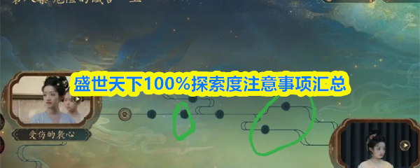 盛世天下各章注意事项