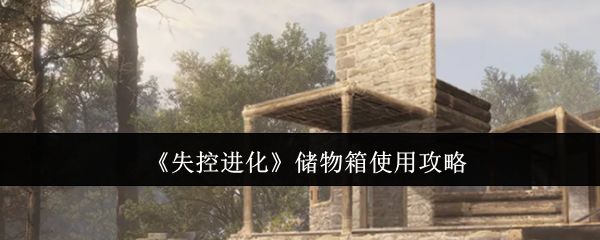 失控进化储物箱怎么用