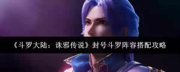 斗罗大陆诛邪传说封号斗罗阵容怎么搭配