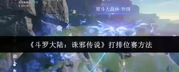 斗罗大陆诛邪传说怎么打排位赛