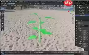 blender2.9怎样快速建模一颗树苗