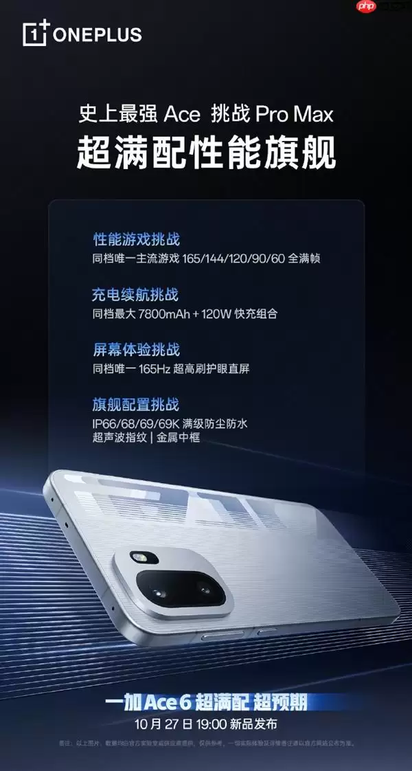 超满配性能旗舰！一加Ace 6要来了