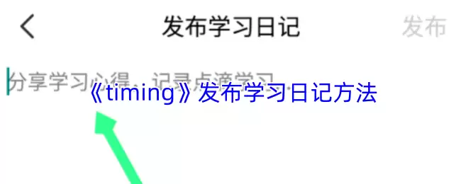 timing怎么发日记