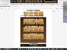沙丘觉醒开服后如何快速冲级