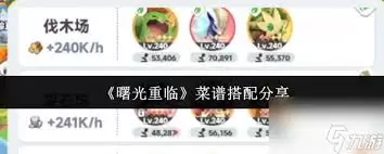 曙光重临菜谱如何搭配