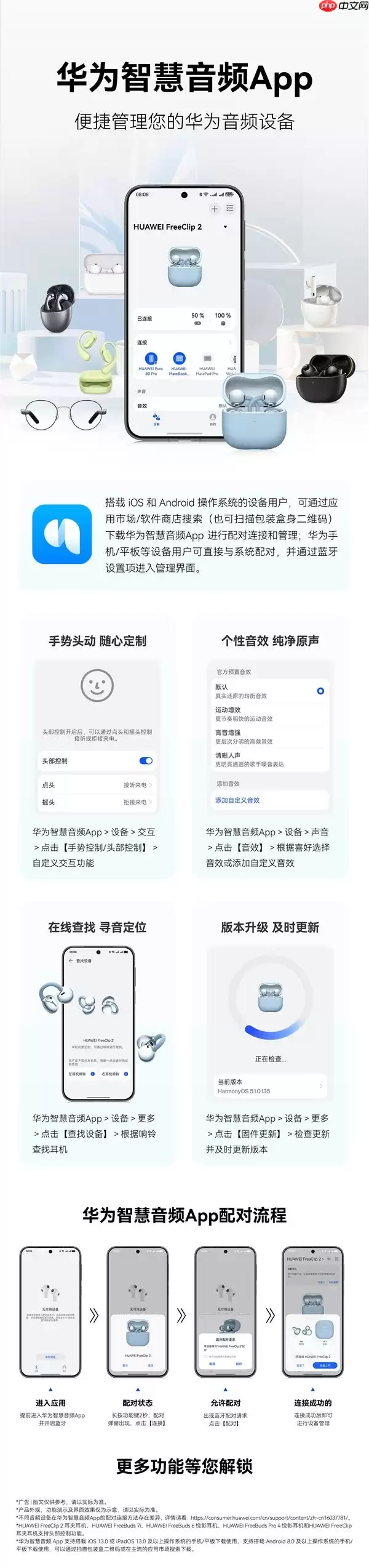 华为智慧音频App发布：跨平台兼容iOS/安卓，可统一管理音响