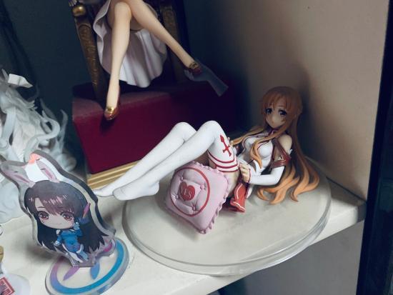 awsl~《刀剑神域》亚丝娜骑士团服装手办，别样美感