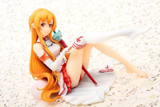 awsl~《刀剑神域》亚丝娜骑士团服装手办，别样美感