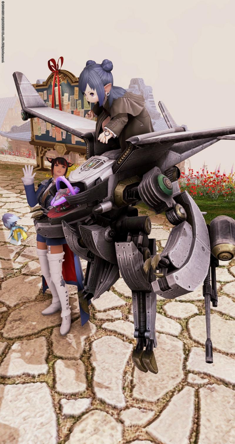 FF14纪念，和豆芽的照片