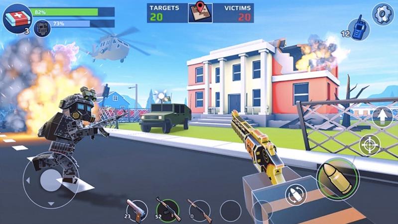 吃鸡战场迷你像素世界射击