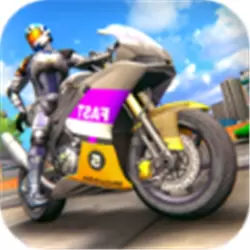 极限运动自行车骑士