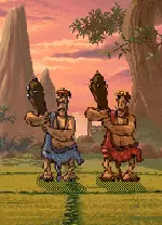 原始人石头足球赛