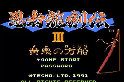 忍者龙剑传3黄泉方船世界版