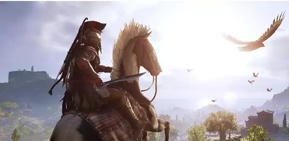 刺客信条游戏中奥德赛怎么下马呢？