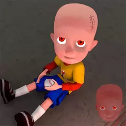 黑暗房子里的婴儿