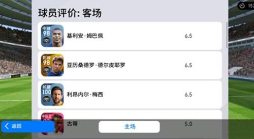 实况足球梅西前腰如何评分100