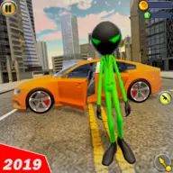 绿火柴人绳索英雄手游