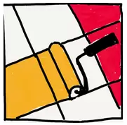 瓷砖油漆拼图游戏