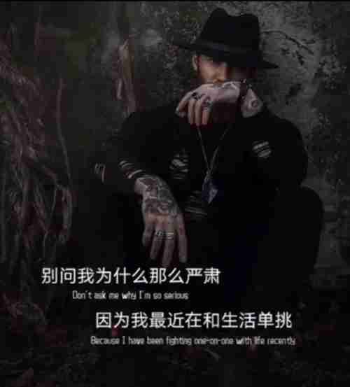 别问我为什么那么严肃因为我最近在和生活单挑图片