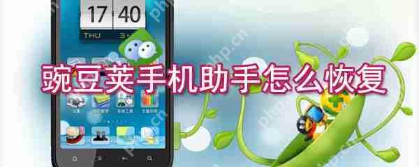 豌豆荚手机助手如何恢复_豌豆荚手机助手恢复步骤解析