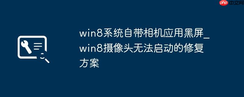 win8系统自带相机应用黑屏_win8摄像头无法启动的修复方案
