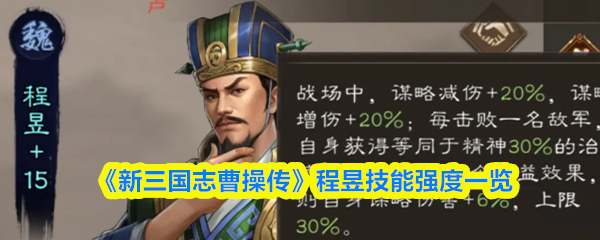 新三国志曹操传程昱怎么样