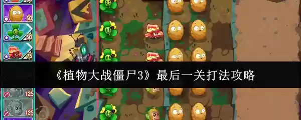 植物大战僵尸3最后一关怎么打