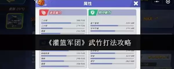 灌篮军团武竹打法攻略：5个必学技巧轻松上手
