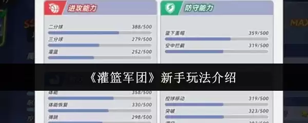 灌篮军团新手入门指南：5个快速上手的实战技巧