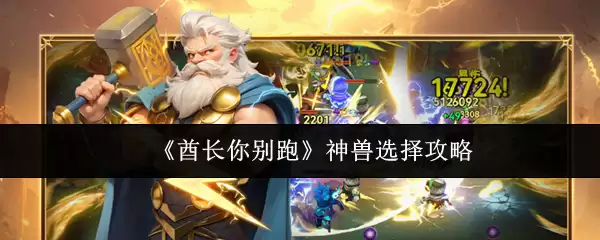 神兽选择攻略：别跑，这样选准没错！