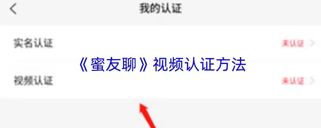 蜜友聊视频认证方法详解：3步快速完成真人认证教程