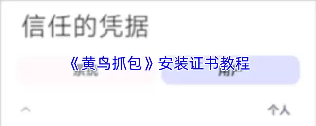 黄鸟抓包证书安装指南：详解安卓iOS配置步骤