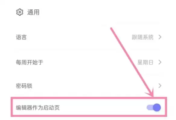 开启编辑器作为启动页开关