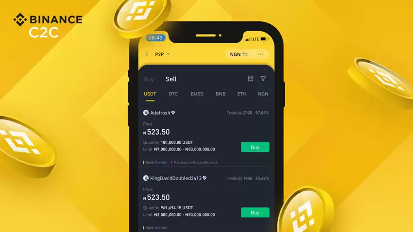 如何在币安上快速买币？币安C2C交易购买USDT币教程