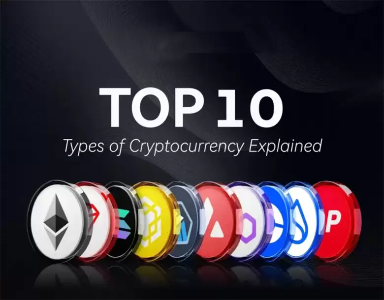 十大加密货币类型详解:市值排名前列的加密货币（附热门示例）