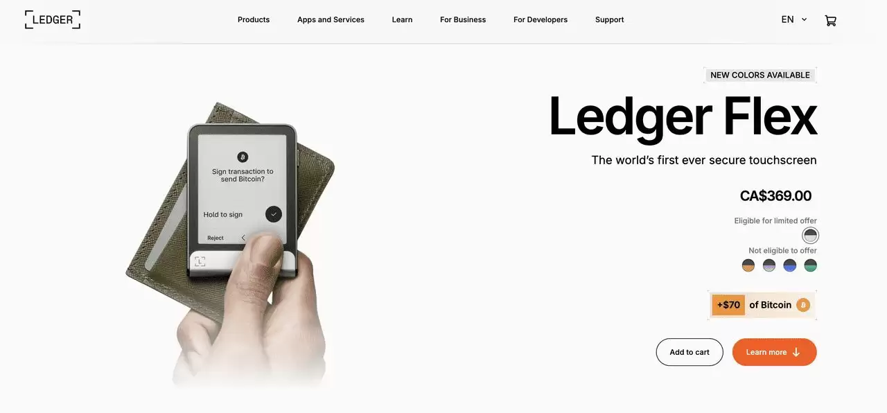 什么是Ledger Flex wallet？如何使用？功能、使用指南介绍