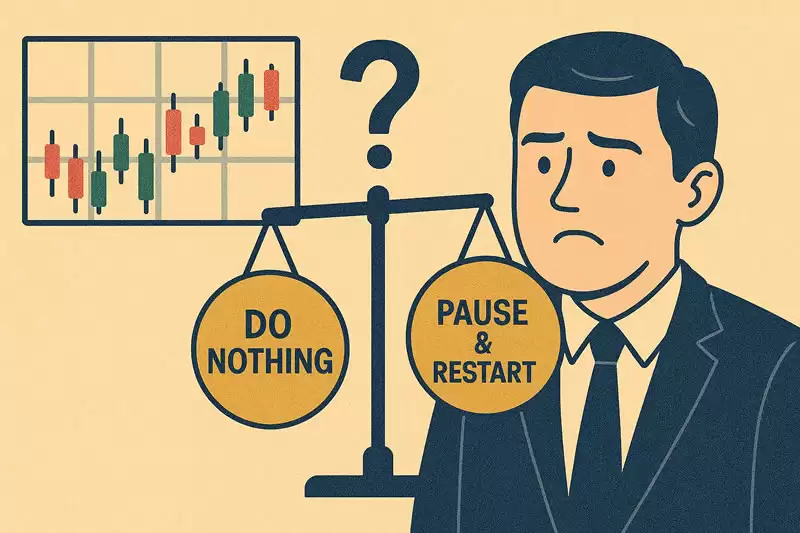 网格交易破网怎么办？什么都不做vs. 网格暂停重启,哪种更赚？