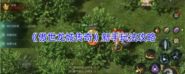 《傲世龙城》传奇新手攻略：玩法教学与必看要点